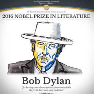 Bob Dylan gana Premio Nobel de Literatura